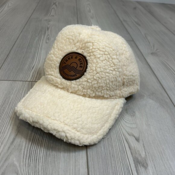 NWT Locale Outdoor “Take A Hike” Sherpa Baseball Hat Cap Cream Adjustable - Picture 5 of 8